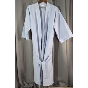 Vintage Hemingway Point Blue Pin Stripe Robe One Size Made In USA